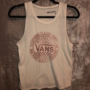 Vans Cream/Red Muscle Tee